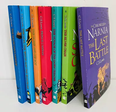 The Chronicles Of Narnia Collection C.S. Lewis 7 Book Set Pack Used (Like New) • £7.99