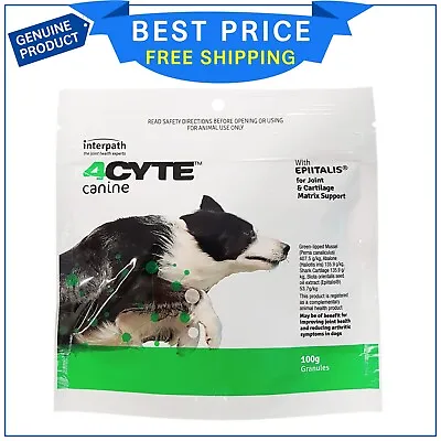 4CYTE Canine Oral Joint Support Supplement Granules For Dogs All Sizes 100 GM • $82.99