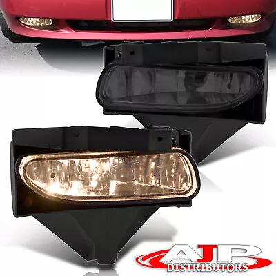 Smoke Replacement Driving Fog Lights Lamps + Bulbs For 1999-2004 Ford Mustang • $17.99