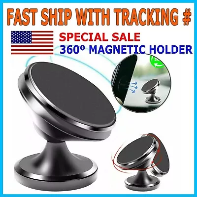 Super Magnetic Car Mount 360 Degree Dashboard Holder For Cell Phone Universal • $5.95