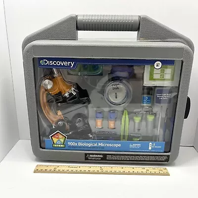 NEW Discovery Kids 900x Biological Microscope Lab Kit 45+ Piece Set W/ Case • $25