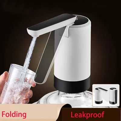 2024 Foldable USB Water Bottle Switch Pump Electric Automatic Dispenser 5 Gallon • $11.99