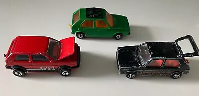 Vintage Matchbox VW GOLF GTI Cars. MAJORETTE  1978 And 1985 Good Condition • £7
