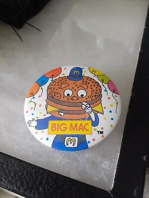 Mcdonalds Big Mac Vintage Badge  • £4.25