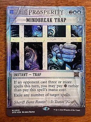Mindbreak Trap - Foil - MTG Outlaws Of Thunder Junction: Breaking News - Mint  • $46