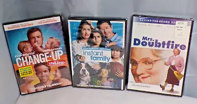 Brand New Comedy DVD Lot (3) Mrs. Doubtfire Instant Family The Change-Up • $3