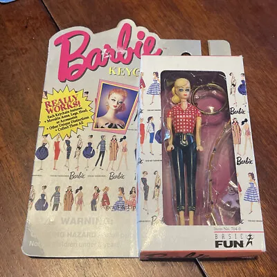 $4.99 • Buy 1995 Vintage Picnic Barbie Keychain In Package