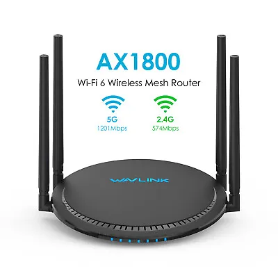 WiFi 6 Router AX1800 Smart Mesh Router Dual Band Full Gigabit Up To 1500 Sq. Ft • $47.99