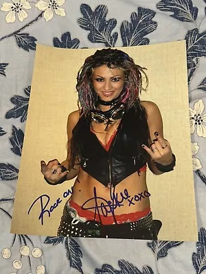 Jackie Laponza Authentic Signed Autograph Rock 8x10 Photo Singer MushroomHead 🔥 • $49.99