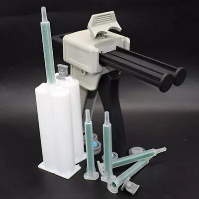 50ml 1:1 Epoxy Adhesive Gun Applicator + 5pc Mixing Nozzle + 2pc Epoxy Cartridge • $14.79