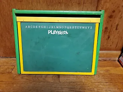 Playskool Chalk Board Magnetic Dry Erase Board Vintage Learning Homeschool HTF • $60