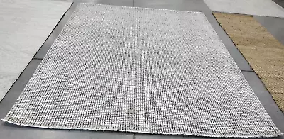 IVORY / BLACK 8' X 10' Back Stain Rug Reduced Price 1172736087 ABT470Z-8 • $224