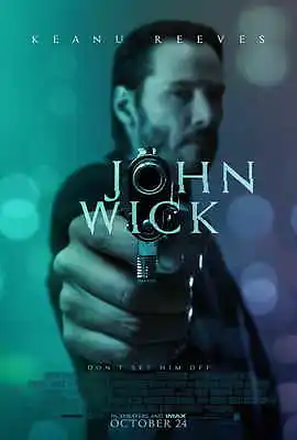 JOHN WICK Movie Poster [Licensed-New-USA] 27x40  Theater Size Keanu Reeves • $24.99