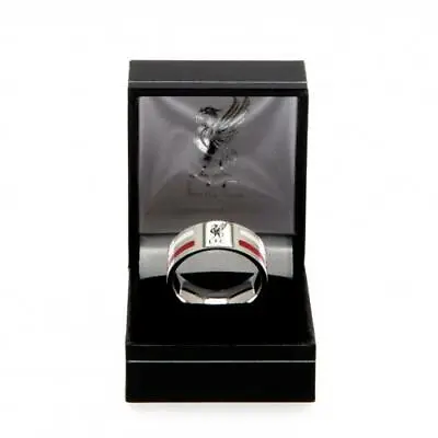£24.95 • Buy Liverpool FC Colour Stripe Ring Large Stainless Steel Birthday Xmas Gift Box
