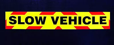 Slow Vehicle Fluorescent Magnetic Warning Sign • £12.60