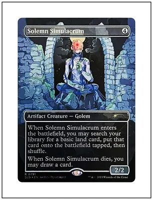 1x Solemn Simulacrum Borderless Secret Lair Through The Wormhole Magic MTG NM • $3.95