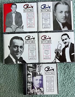 13 CD's - Bix Restored The Complete Recordings - Bix Beiderbecke Set W BOOKLETS • $139.99