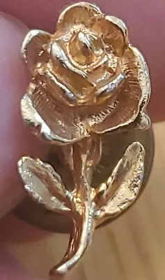 £8.45 • Buy Gold Tone Small Rose Fashion Lapel Pin Hat Pin