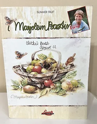 Marjolein Bastin Summer Fruit Lanarte 3169 Cross Stitch Color Pattern Leaflet • $9.88