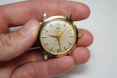 Vintage MOVADO Kingmatic Sub-Sea 14k Gold And Stainless Steel Wristwatch - 28J • $200