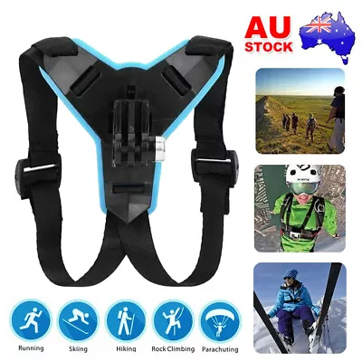 $8.99 • Buy Helmet Chin Mount Holder Motorcycle Strap For GoPro Hero 9/8/7/6/5 Sports Camera