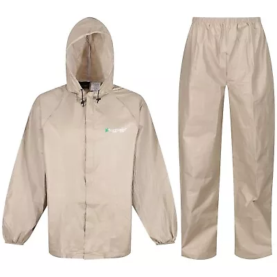 Mens Waterproof Windproof Rain Suit Jacket Trousers Packaway Set Fishing Hiking • £12.99