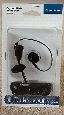 NOS! Discontinued! Motorola TalkAbout Earbud With Inline Mic (VOX) 50256 HMN9404 • $17