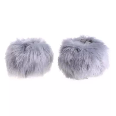 1 Pair Faux Fox Fur Raccoon Fur Cuffs Furry Wrist Warmer Ankle Leg Warmer New • $4.34