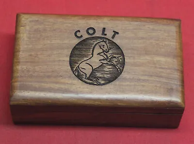 COLT Firearms Wood Box Case 5.19  X 3  X 1.75  • $46.99