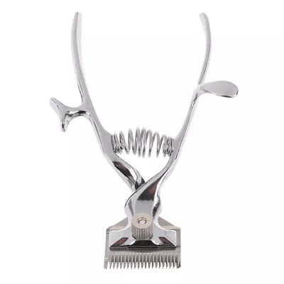 Manual Low Noise Hair Clipper Vintage Barber Hand Clipper Portable Hair Trimmer • $22.65