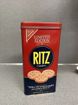 Vintage 1987 Nabisco Ritz Crackers Limited Edition Collector Metal Tin Container • $14.99