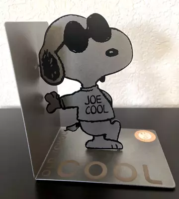 Hallmark Peanuts Joe Cool Snoopy Metal Bookend AS IS- NEW • $19.99