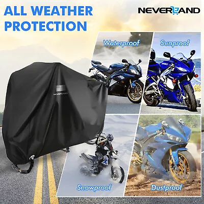 XXXL Heavy Duty Waterproof Motorcycle Bike Cover Outdoor Rain Dust UV Protector • $24.99