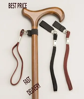 Universal Walking Stick Wrist Cord Easy Fitted Wrist Strap (Multi Colors) • £3.55