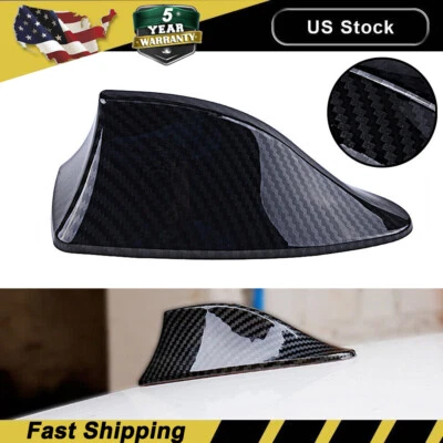 $5.79 • Buy Carbon Fiber Shark Fin Roof Antenna Car AUTO Aerial FM/AM Radio Signal Universal