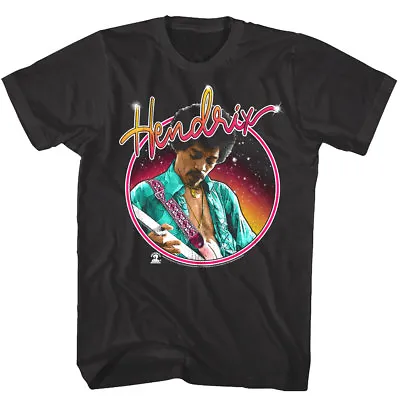 Jimi Hendrix Neon Guitar Jammin Men's T Shirt Rock Star Album Concert Tour Merch • $32.50
