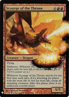 Magic Painted Mtg Altered Art Foil SCOURGE OF THE THRONE Mystery Free S&H USA • $20