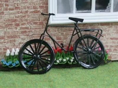 Black Metal Bicycle / Bike Doll House Miniature Bike Garden Accessory Cycle • £6.95
