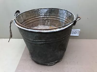 Vintage  Galvanized Pail Bucket With Handle • $17.95