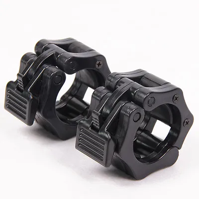 50mm A Pair Lock Jaw Collars Olympic Barbells Muscle Clamp Bar Lockjaw 2'' Black • $16.50