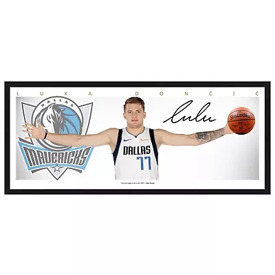 Luka Doncic Mavericks Wings Signed Framed Poster Lebron Basketball Memorabilia • $39.99