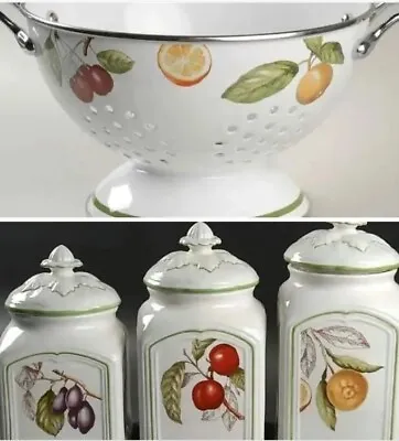 Villeroy Boch CASCARA 3 Storage Jars And Colander • $495