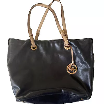 Black Leather Michael Kors Shoulder Bag • $70