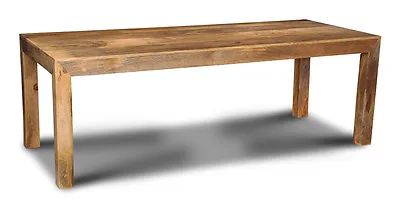 Solid Mango Wood Light 220cm Dining Table New Indian Furniture  • £394.95