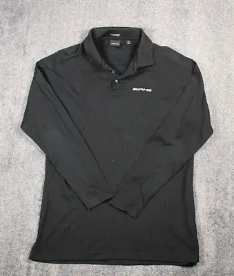 Mercedes AMG Shirt Mens XL Black  Long Sleeve Polo • $49.99