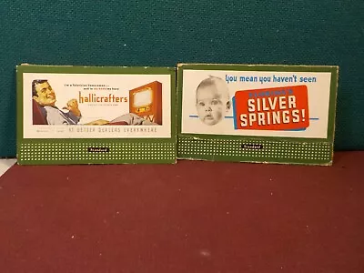 Vintage 1950's Miniatrue Billboards For Lionel 2pc Florida Silver Spring & Tv • $0.99