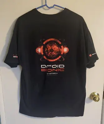 Vintage Verizon Motorola Droid Bionic Men's Black T-Shirt XL • $19.99