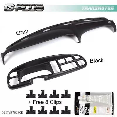 Fit For 98-02 Dodge Ram Pickup ABS Dash Bezel & Dashboard Cover Overlay W/clips • $85.97