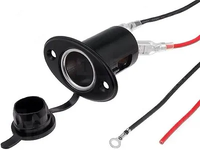 Car Vehicle 12v Aux Power Socket New Kit Adaptor On Mount Aux Power Socket Wire • £9.91
