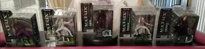 McFarlane  The Matrix Reloaded  Lobby Scene Action Figures - With Both Twins! • $225